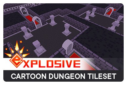 Top-Down Cartoon Dungeon Tileset