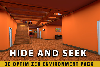 Stylized Hide & Seek Multiplayer Arena – Cartoon 3D Environment