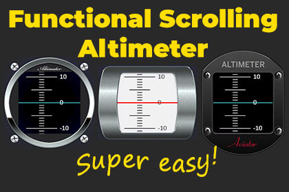 Functional Scrolling Altimeter
