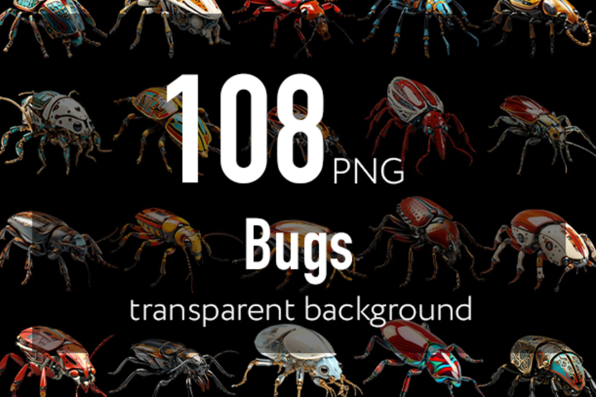 Bugs set | 2D | Unity Asset Store