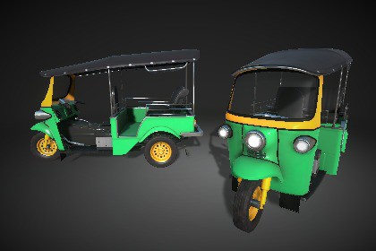 Auto Rickshaw 3d model