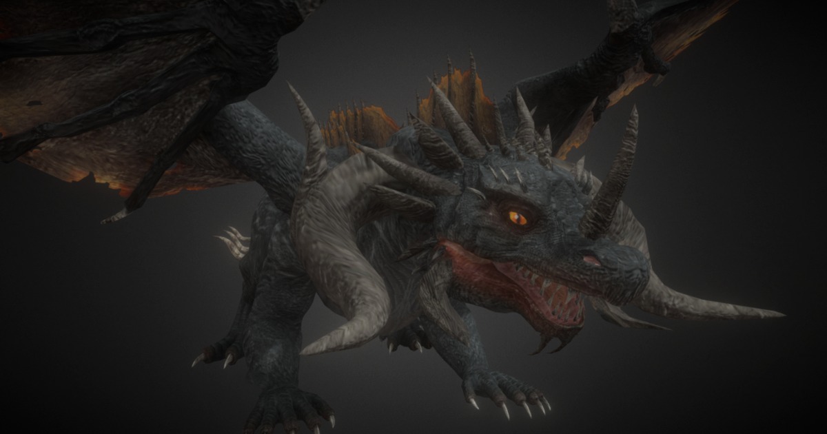 Ultimate Dark Dragon v 1.1 | 3D Creatures | Unity Asset Store