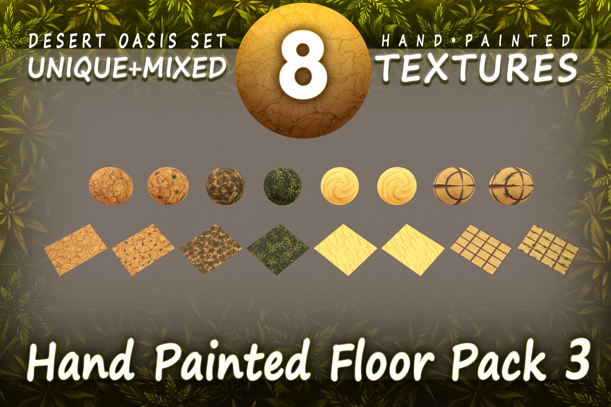 Hand Painted Floor Pack 3 | 2D Textures & Materials | Unity Asset Store
