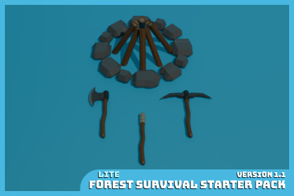 Low-Poly Forest Survival Starter Pack Lite
