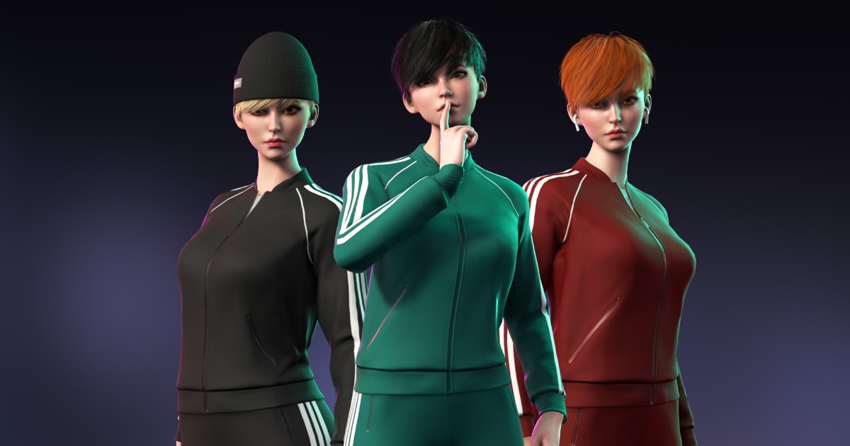 Streetwear Girl 3 (18) - Sportswear Girls Pack | Characters | Unity ...