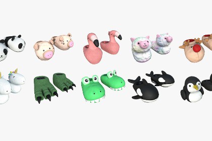 Slippers Collection - with Texture Variations