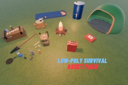 Low-Poly Survival Asset Pack (Props & Items)