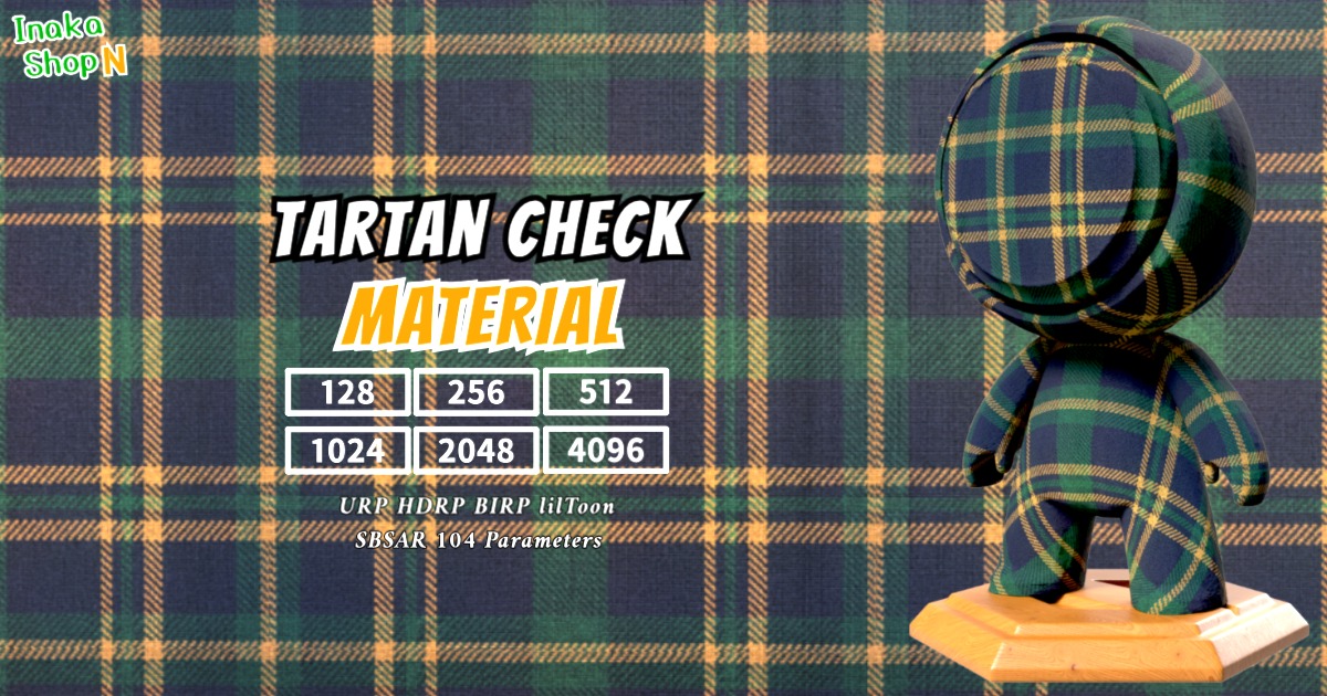 Checker Pattern Texture For Unity Tartan-Check-Pattern_Material【Seamless 128~1K~4K】 | 2D Fabric | Unity ...