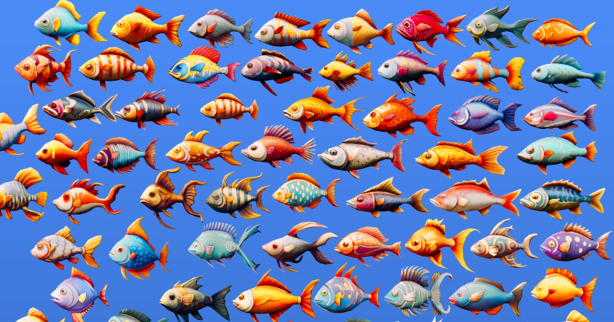 100 Stylized Fish Pack | 3D Animals | Unity Asset Store