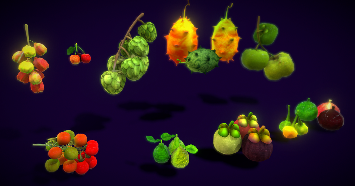 Collections Fruit Path2 3D Food Unity Asset Store