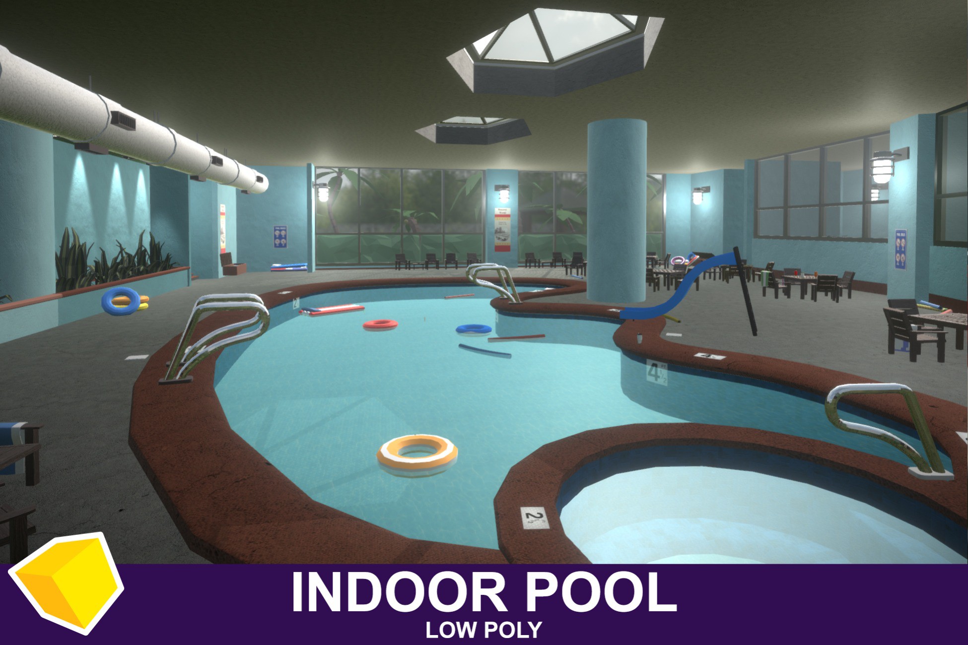 TDG Indoor Pool | 3D Props | Unity Asset Store