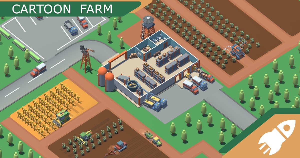 Farm Cartoon | 3D Environments | Unity Asset Store