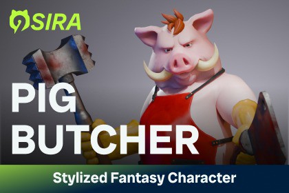 PigButcher Stylized Fantasy Character URP