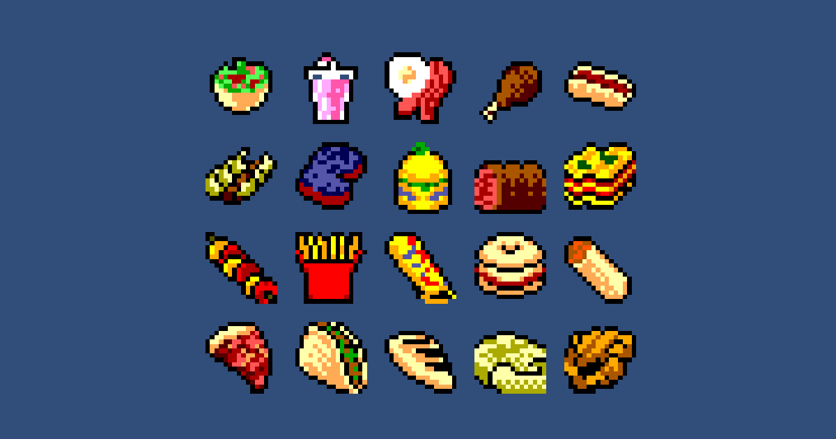 PIXEL ART FAST FOOD COLLECTION | 2D Environments | Unity Asset Store