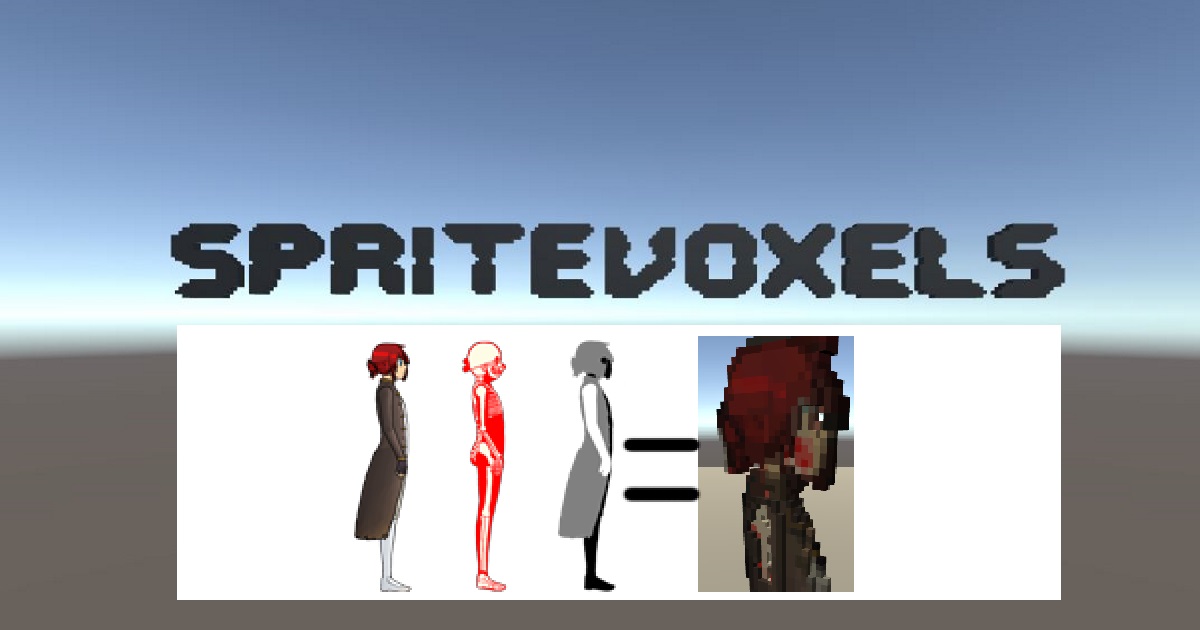 SpriteVoxels: simple sprite to voxel | 모델링 | Unity Asset Store
