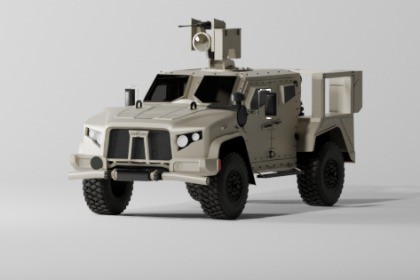 Oshkosh JLTV game ready low poly for game