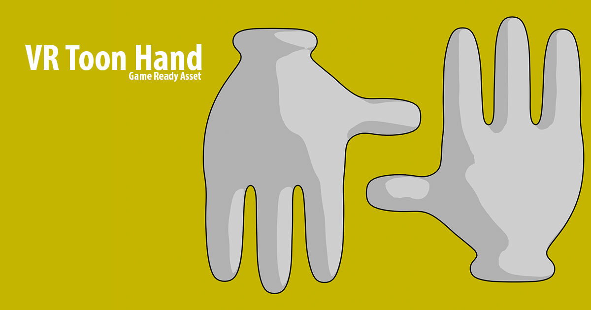 Unity Hands Graphics Virtual Graphics VR Toon Hand (Left & Right) | 3D Humanoids | Unity Asset Store