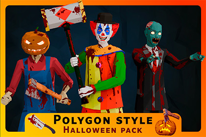 Polygon style - Halloween pack