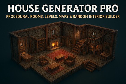 House Generator Pro – Procedural Rooms, Levels, Maps & Random Interior Builder