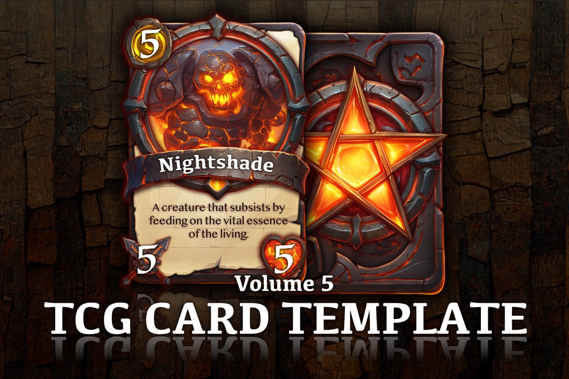 TCG Card Template - Volume 5 | 2D GUI | Unity Asset Store