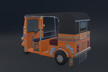 Desi Rickshaw — Auto Rickshaw / Tuk Tuk PBR