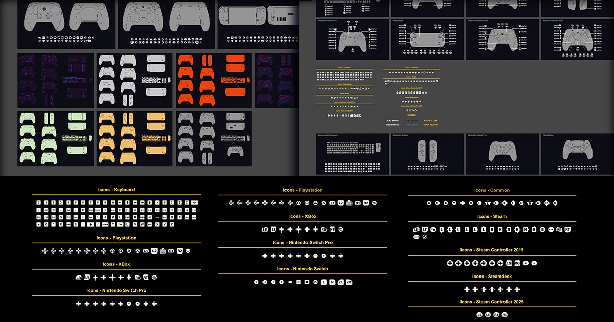 Controller Overlays GUI Kit | 2D GUI | Unity Asset Store