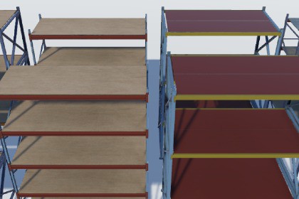 Industrial shelves pack 3