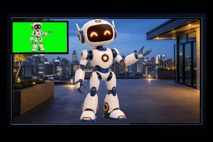 Realtime Chroma Key Compositor