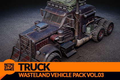 Post Apocalyptic Truck 3D Model