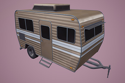 Stylized Camping Trailer
