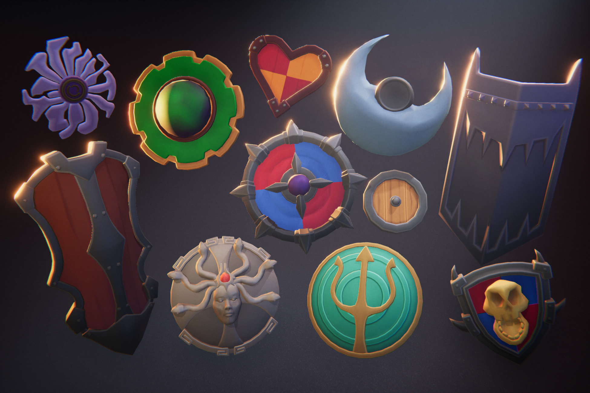 Cartoon Shields MegaPack | Props | Unity Asset Store