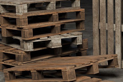 Realistic Wooden Pallets