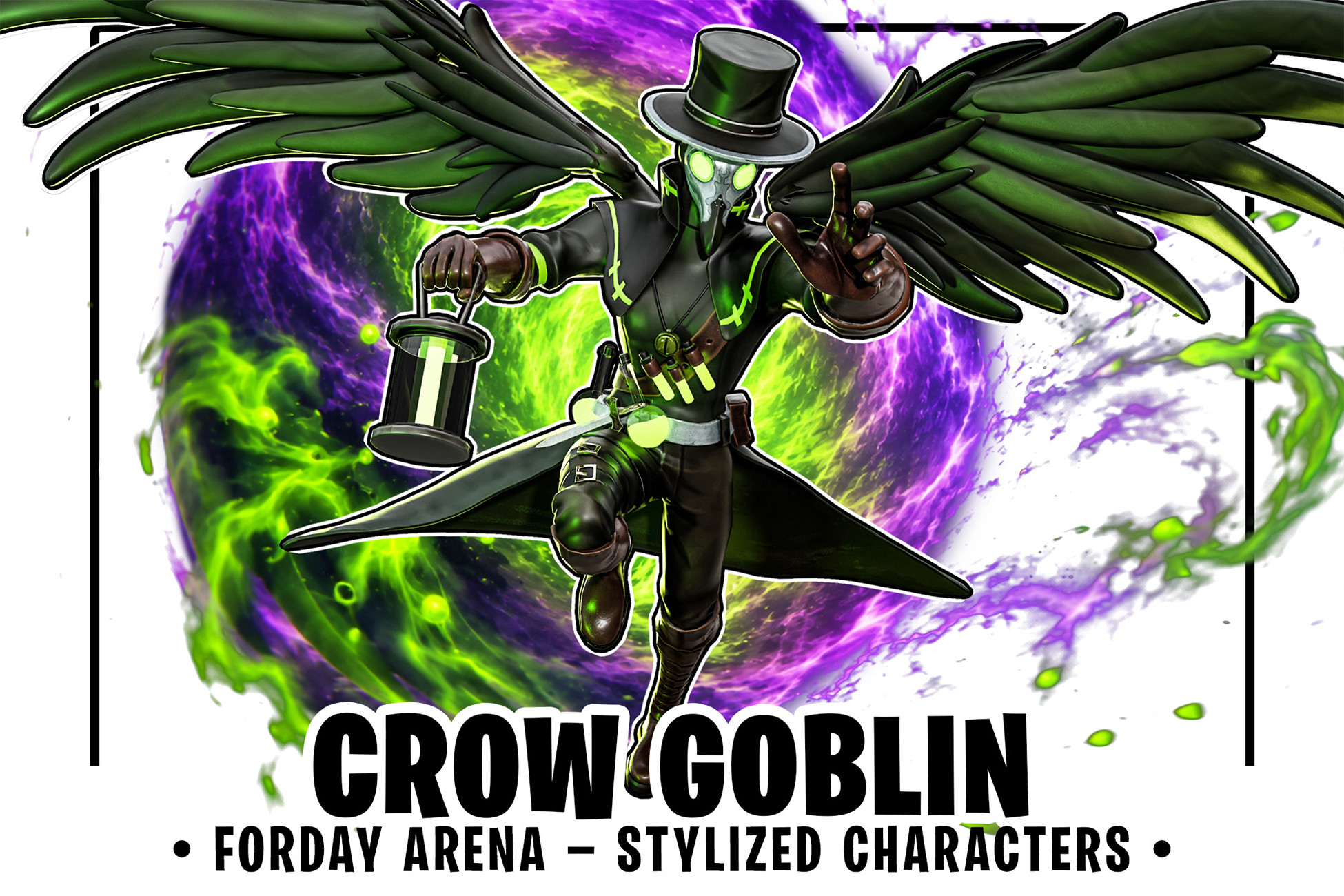 Crow Goblin - Winged Plague Doctor Alchemist