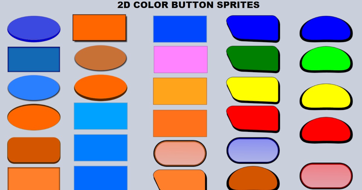 2D COLOR BUTTON SPRITES | 2D | Unity Asset Store