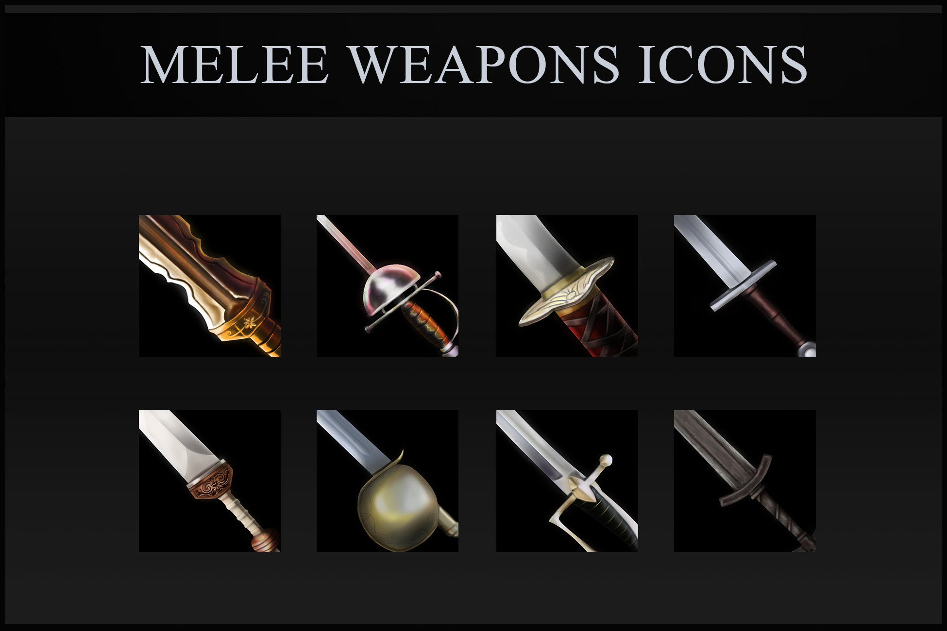 Melee Weapons Icons | 2D 图标 | Unity Asset Store