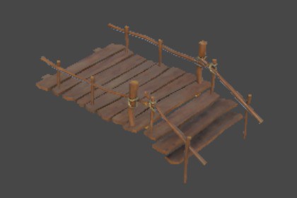 Wood bridge constructor