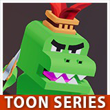Modular Crocodile Man Toon Humanoid Series