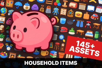 Household Items Home Furniture Kitchen Bathroom Storage Icons Pack