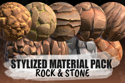 Stylized Rock & Stone Material Pack