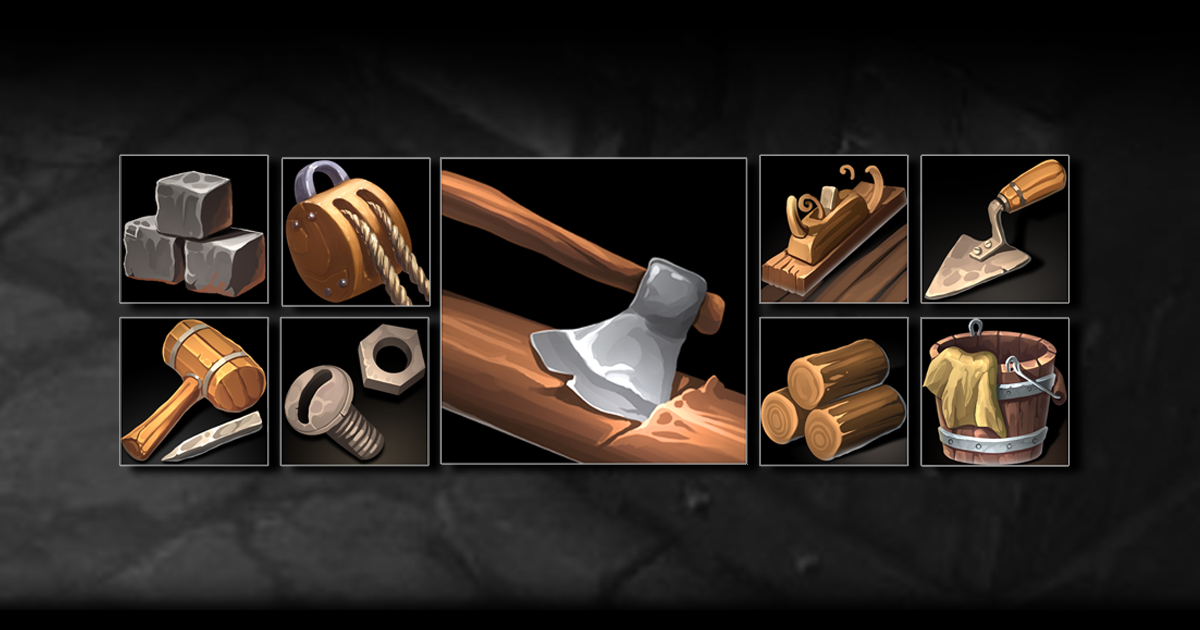 Unity Craft Chain Building and Craft Icons | 2D Icons | Unity Asset Store