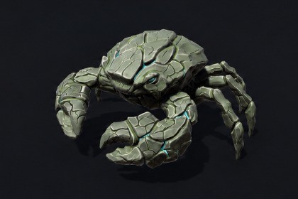Rift Stone Crab - Stylized Rock Monster