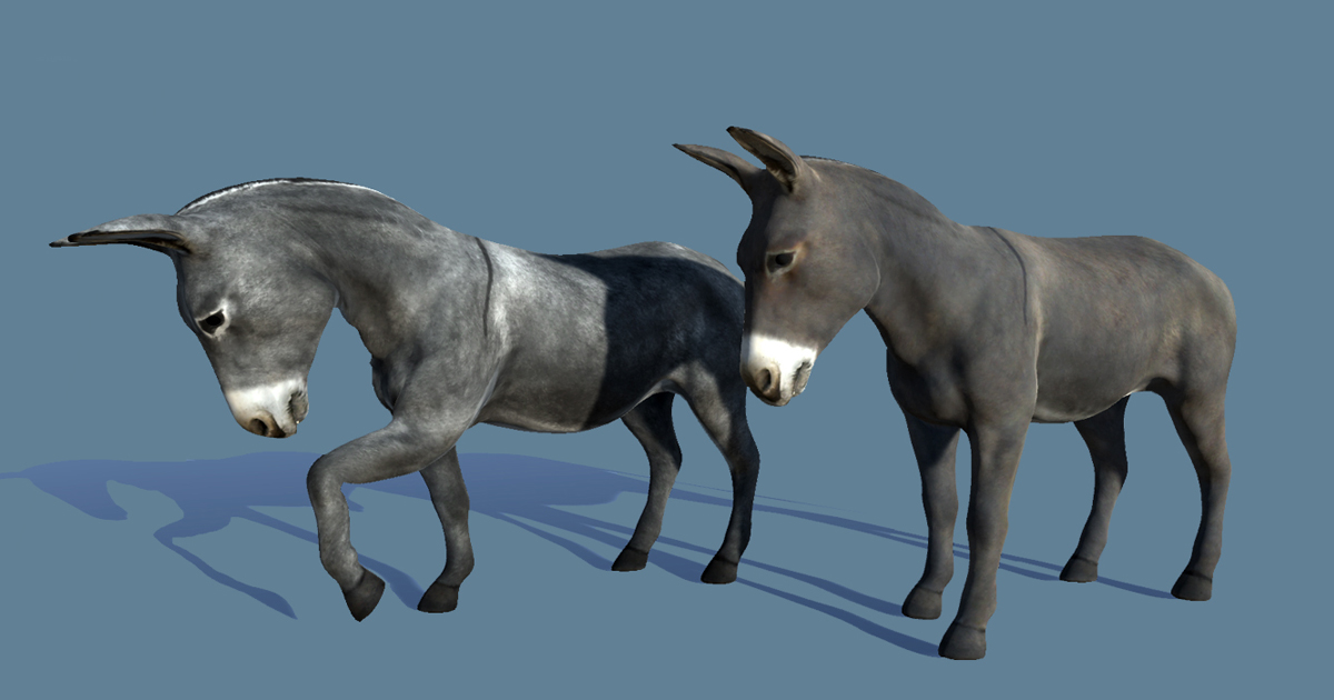 Domestic Animal - Donkey | Characters | Unity Asset Store