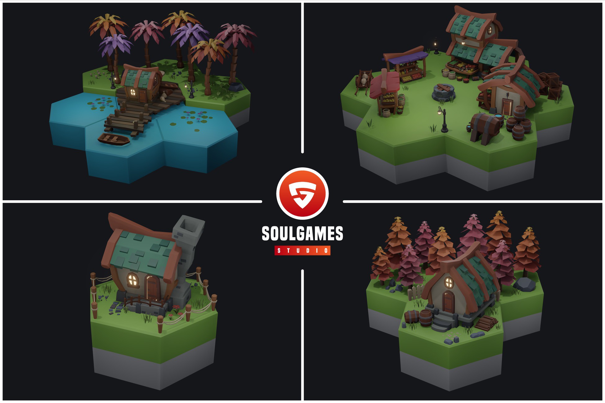 Polygon Unity Models Polygon Level Building Pack | 3D Props | Unity Asset Store