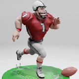 American Football Character Touchdown 06