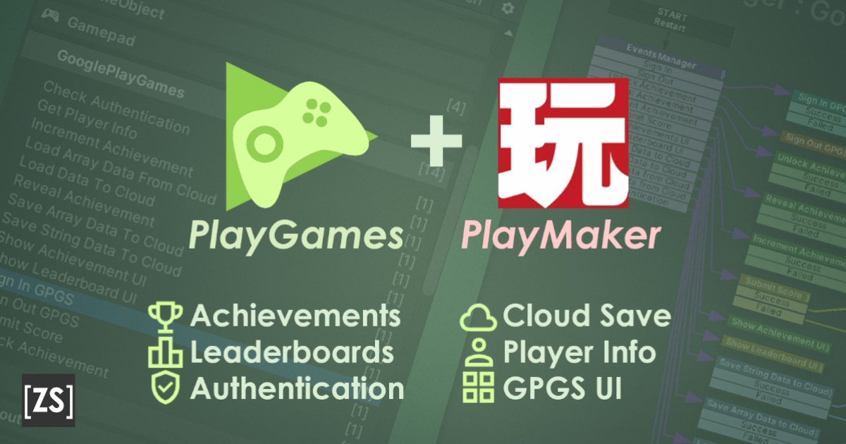 Integration of Google Play Games for PlayMaker | Visual Scripting ...