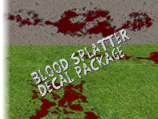 Blood splatter decal package | 2D Textures & Materials | Unity Asset Store