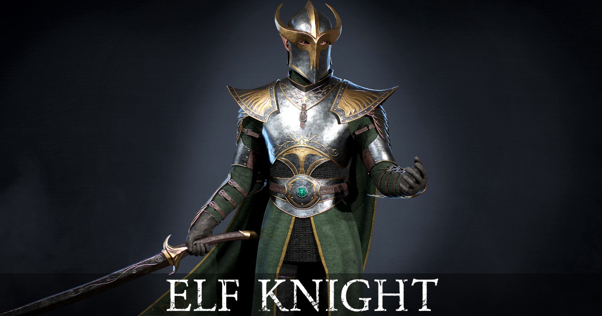 Elf Guardian Knight Modular | Characters | Unity Asset Store