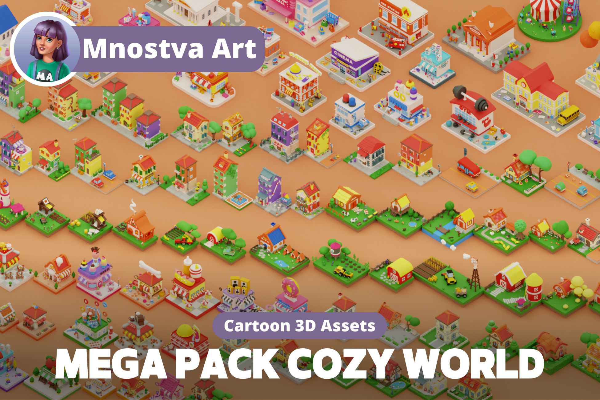 MEGA PACK Cozy Cartoon World Exterior