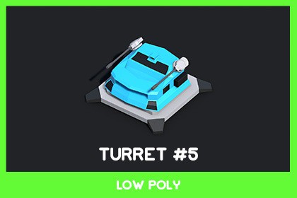 WGX3D - Low Poly Turret Pack #5
