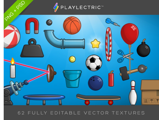 Physics Objects (PSD + PNG Version) | 2D Environments | Unity Asset Store